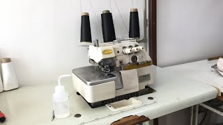 how to thread an overlock industrial machine step by step full video [upl. by Sibeal632]