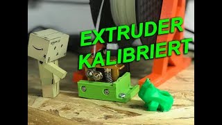 Anet A8  3D Drucker  Meine Extruder Kalibrierung [upl. by Yanel690]