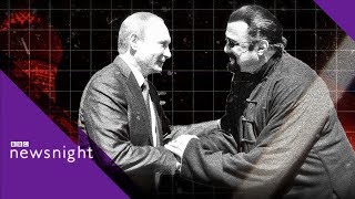 Steven Seagal on Vladimir Putin Russia and the US  BBC Newsnight [upl. by Winonah]