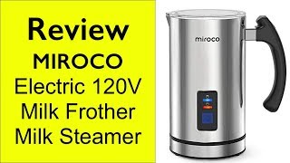 Review Miroco Milk Frother  How to make froth milk at home [upl. by Annaierb]