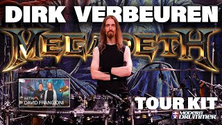 Dirk Verbeuren  Megadeth  Tour Kit Rundown [upl. by Poppo]