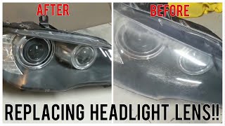 How To Replace Headlight Lens [upl. by Nbi690]