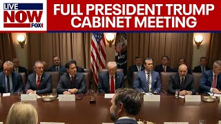 Trump Cabinet Meeting President Trump hosts meeting with Elon Musk DOGE  FULL [upl. by Ardni]