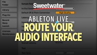 How to Route Your Audio Interface in Ableton Live [upl. by Annahpos506]