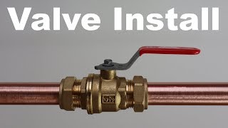 Compression Ball Valve Install [upl. by Bierman167]