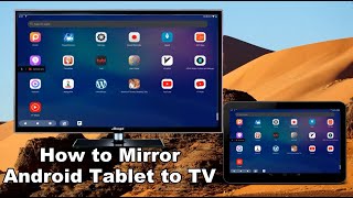 How to Mirror Android Tablet to Any TV [upl. by Haiacim]