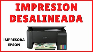 IMPRESIÓN DESALINEADO IMPRESORA EPSONSOLUCIÓN IMPRESIÓN DESALINEADA O MOVIDA EN IMPRESORA EPSON [upl. by Aihcrop]