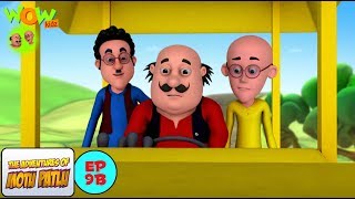 Motu Patlu Cartoons In Hindi  Animated cartoon  Road roller  Wow Kidz [upl. by Fruma]