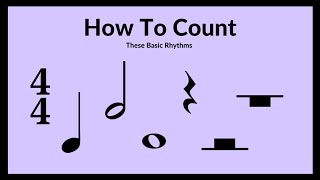 How to Count Basic Rhythms [upl. by Celie]