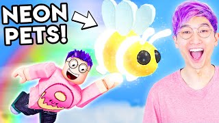 Can You Get The RARE NEON PETS In This ROBLOX GAME ADOPT ME [upl. by Orlosky]