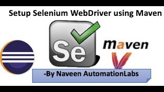 Write your first Selenium WebDriver code using Maven  POM Dependency [upl. by Sibley]