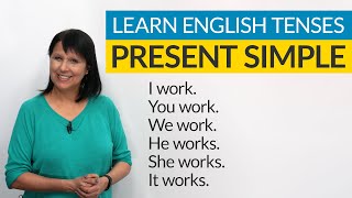 Learn English Tenses PRESENT SIMPLE [upl. by Regnig]