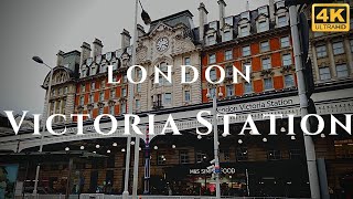 London Victoria Station Walk Through England 4K [upl. by Adnwahsal]