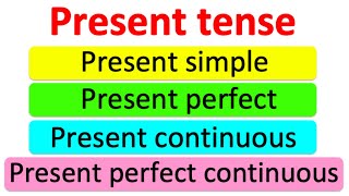 Learn the PRESENT TENSE in 4 minutes 📚 Learn with examples [upl. by Enyalb]