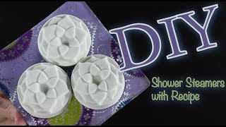 DIY Shower Steamers with Recipe  How To Make Shower Fizzies  untidyartist [upl. by Yentterb]