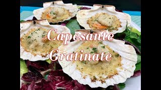 Come Fare le Capesante Gratinate  Ricetta Gustosa [upl. by Yobybab]