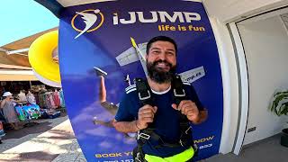 Alcibiades First Skydive Tandem Jump from 10000 feet at iJump Gran Canaria [upl. by Relly]