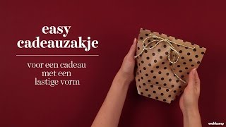 Wehkamp  How to easy cadeauzakje [upl. by Eanert]