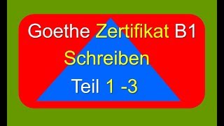 Schreiben B1  Examen Goethe Zertifikat [upl. by Simetra]