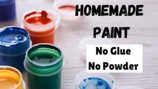 How to Make Paint at Home WITHOUT Glue [upl. by Ahtanamas267]