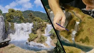 Building the ULTIMATE Waterfall Realistic Scenery Vol11 [upl. by Ahsam]