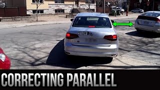 Parallel Parking Curb Parking  How To Correct Yourself [upl. by Ateekahs]