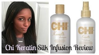 Chi Keratin Silk Infusion Review and demo [upl. by Akemej]