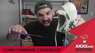 Tutorial Como Diminuir os Cadarços SEM Cortar [upl. by Annoynek]