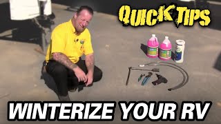 RV WINTERIZATION TUTORIAL  Petes RV Service Tips CC [upl. by Ynad]