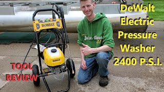 DeWALT 2400 PSI Electric Pressure Washer Unboxing and Review [upl. by Anilatsyrc]