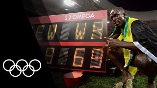 Bolt Owens amp Bailey  100m Record Breakers [upl. by Nodnarb568]