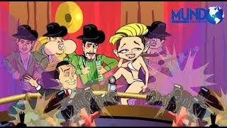 La Maily Los Astros de China video en caricatura alusivo a Miley Cyrus [upl. by Artema811]