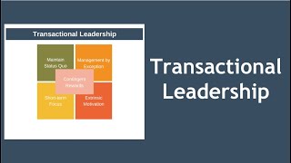 Transactional Leadership Theory Explained [upl. by Tareyn175]