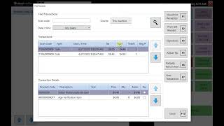 How to Print a Past Receipt from the POS Screen in Cloud Retailer [upl. by Spear691]