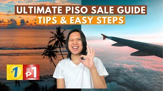 HOW TO BOOK PISO FARE  CEBU PACIFIC PHILIPPINE AIRLINES amp AIRASIA [upl. by Anaujik509]