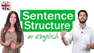 English Sentence Structure  English Grammar Lesson [upl. by Nunnery305]