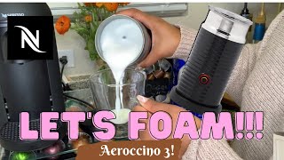 How To Foam Milk With Aeroccino 3 Make Coffee With Foam Tips amp Tricks  Easy Foamed Latte Recipe [upl. by Letsou]