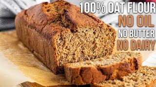 Healthy Banana Bread OAT FLOUR [upl. by Vieva]