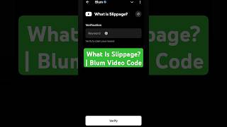 What Is Slippage  Blum Video Code [upl. by Nyllaf]