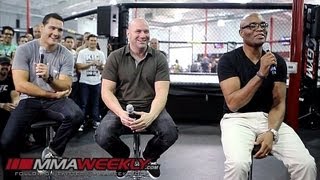 Chris Weidman Anderson Silva and Dana White Field Questions from Fans in LA [upl. by Sara]