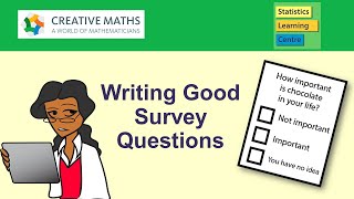 Writing Good Survey Questions  Statistics Help [upl. by Yecrad]