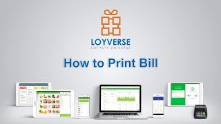 How to Print Bill  Loyverse POS [upl. by Anairad]