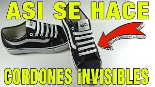 ⭐✅ Como Atar Los Cordones de las Zapatillas ⭐✅ Cordones Invisibles paso a paso [upl. by Floro841]