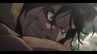 Eren Vs Reiner  Attack On Titan S2 Dub [upl. by Pavior]