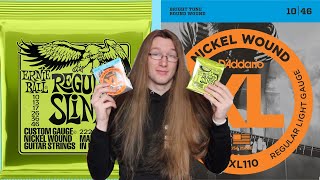 Ernie Ball VS D’Addario Guitar Strings [upl. by Thayne]