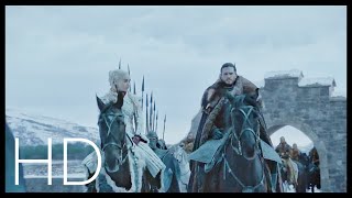 Jon and Daenerys arrive at Winterfell  Game of Thrones Season 8 Episode 1  HD [upl. by Marvel]