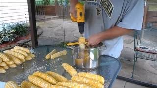 Preparing Corn for freezing [upl. by Pernas]