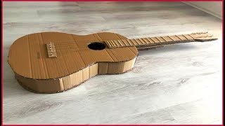 How To Make a Guitar From Cardboard [upl. by Artcele]