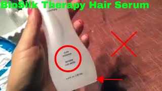 ✅ How To Use BioSilk Therapy Hair Serum Review [upl. by Laroc]