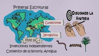 ✍️ Primeras escrituras Jeroglíficos y Cuneiforme [upl. by Seline581]